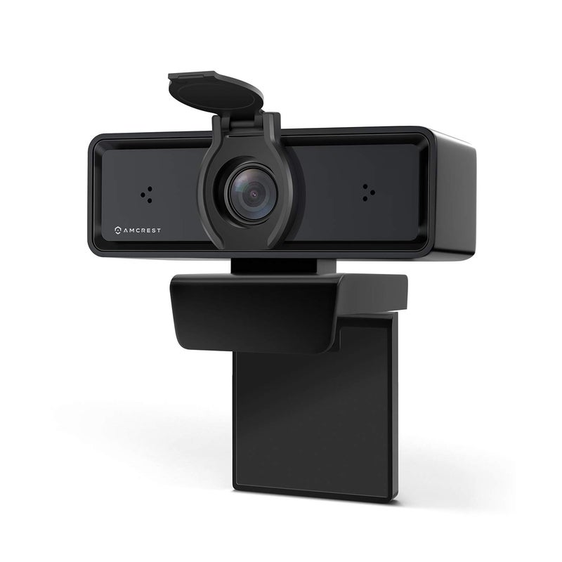 Amcrest 1080P Webcam with Microphone & Privacy Cover, 2 Noise-Cancelling Mics, USB Webcams for Desktop/Laptop PC Computer, Web Cam for Calls, Conference, Zoom, Skype, Online Classes, Meetings AWC2198 - Image 1